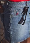 Jeansrock STREET ONE STUDIO, Damen, Gr. 32, light mid blau washed, Jeans, 98%