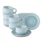 like. by Villeroy & Boch Tasse "Espressotassen mit Untertassen Perlemor Aqua 60...