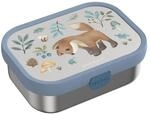 Mepal Lunchbox "Edelstahl-Brotdose mit Gabel Campus 18 x 13 cm" Sp&uuml;lmaschinenfest
