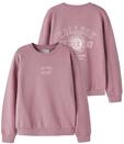 Sweatshirt NAME IT "NKFVASACHA LS NREG SWEAT UNB", M&auml;dchen, Gr. 122/128, rosa...
