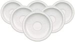 Villeroy & Boch Untertasse "Espressountertassen Gray Pearl &oslash; 13 cm 6er Set wei&szlig;"
