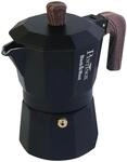 Espressokocher PINTINOX "BALCK&WOOD", mattschwarz, 3, Kaffeemaschinen