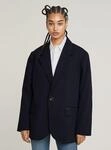 Jackenblazer G-STAR "Big Boyfriend Oversized Blazer", Damen, Gr. XXS, salute,