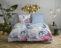 Descanso Wendebettw&auml;sche "Mondet" 2 Stk. Baumwolle, Satin, 135x200, Biese,