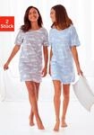 Vivance Dreams Sleepshirt Packung, 2 St&uuml;ck, mit Wolkenmotiv