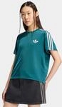 T-Shirt ADIDAS ORIGINALS "FB TEE", Damen, Gr. XXL, gr&uuml;n (rich gr&uuml;n, grau two),