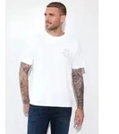 T-Shirt STREET ONE MEN, Jungen, Gr. XXL (46), wei&szlig; (hellwei&szlig;), Web, 100%...