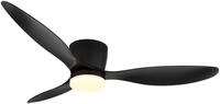GLOBO LIGHTING Deckenleuchte "ARMANDO", schwarz matt, 1, &Oslash; 131,5cm H: 22,6cm, 1