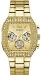 Multifunktionsuhr GUESS "PHOENIX QUANTUM", goldfarben, Armbanduhren, Herren,