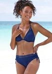 B&uuml;gel-Bikini-Top S.OLIVER "Aiko", Damen, Gr. 38, Cup F, blau (marine),...
