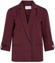 Kurzblazer VILA "VINICE 3/4 LOOSE BLAZER - NOOS", Damen, Gr. 36, port royale,...