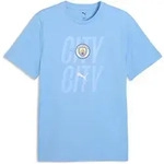 T-Shirt PUMA "Manchester City ftblCulture T-Shirt Herren", Herren, Gr. S, team...