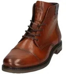 Schn&uuml;rboots BUGATTI, Herren, Gr. 43, braun (cognac), Leder, Basic, Schuhe
