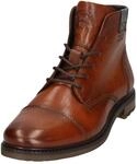 Schn&uuml;rboots BUGATTI, Herren, Gr. 43, braun (cognac), Leder, Basic, Schuhe