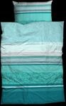 CASATEX Bettw&auml;sche "Teri" 2 Stk. zarte Bl&uuml;ten und Streifen, frische, elegante