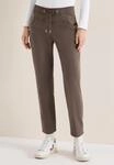Stoffhose CECIL, Damen, Gr. XXL, L&auml;nge 28, coffee taupe, Stoff, 56% Lyocell,...