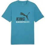 T-Shirt PUMA "Manchester City KING Logo T-Shirt Herren", Herren, Gr. S,...