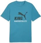T-Shirt PUMA "Manchester City KING Logo T-Shirt Herren", Herren, Gr. S,...