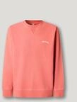 Pepe Jeans Sweatshirt "JOHN CREW", mit Rippeinsatz am Rundhals, Logoschriftzug