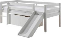 Vipack Spielbett "Pino, Kiefer massiv, mit Rolllattenrost, 2 Rollboxen, Made in