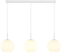 GLOBO LIGHTING H&auml;ngeleuchte "ANDRE", wei&szlig; matt, 3, &Oslash; 20cm H: 120cm, 1 Stk.,