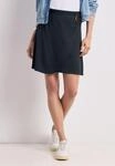 Minirock STREET ONE, Damen, Gr. 32, grau (schwarz), Stoff, 95% Viskose, 5%...