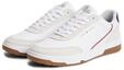 Sneaker TOMMY HILFIGER "TH BASKET CORE LEATHER SUEDE MIX", Herren, Gr. 45, wei&szlig;,