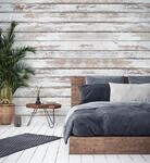 A.S. Cr&eacute;ation Vliestapete "Holzoptik Tapete Vintage Wei&szlig; Beige Shabby Chic"...