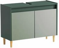 welltime Waschbeckenunterschrank "Lovis, Breite 80 cm" Metallbeschl&auml;ge, M&ouml;belf&uuml;&szlig;e