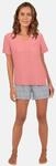 TOM TAILOR Shorty "Westport" 2 tlg. mit Print, Kurzarm, V-Ausschnitt, kurze...