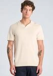 Poloshirt LINDBERGH "Poloshirt Slim Fit", Herren, Gr. S, beige (sanftes wei&szlig;),