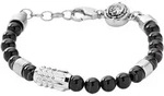 Armband DIESEL "Schmuck Edelstahl Armschmuck Beadarmband", schwarz...