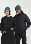 Beanie JACK WOLFSKIN "FUZZY BEANIE", Herren, Gr. M, blau (aluminiumblau),
