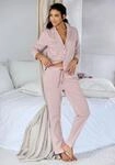 Vivance Dreams Pyjama Set, 2 tlg. mit feinem Streifenmuster