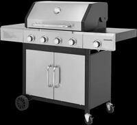 Hanseatic Gasgrill "Rockford, 4 Brenner + Seitenbrenner 14,5 kw Gesamt" inkl. 3...