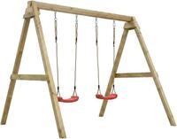 Doppelschaukel FUNGOO "MaxPlay - Swing", braun (natur), Schaukeln, KinderB:198cm