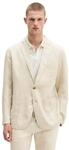 Sakko MARC O'POLO "aus reinem Leinen", Herren, Gr. 48, beige (grau silk),