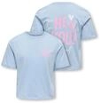 T-Shirt KIDS ONLY "KOGREXI STATEMENT S/S TOP CS JRS", M&auml;dchen, Gr. 122/128, cashmere