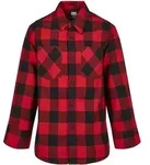 Langarm-Poloshirt URBAN CLASSICS "Urban Classics Herren Boys Checked Flanell...