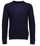 Strickpullover LINDBERGH "Strickpullover Relaxed Fit", Herren, Gr. S, blau...