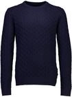 Strickpullover LINDBERGH "Strickpullover Relaxed Fit", Herren, Gr. S, blau...