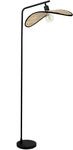EGLO Stehlampe "Marywell Stehleuchte, Wohnzimmerlampe aus Bambus und Metall, Lampe",