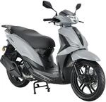 Alpha Motors Motorroller "Motorroller Libero 125 ccm 90 km/h 16-Zoll grau-schwarz"