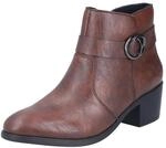 Stiefelette RIEKER, Damen, Gr. 36, braun, Lederimitat, Schuhe Stiefelette,