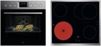 AEG Elektro-Herd-Set Serie 5000 "OU5PE40SM" Pyrolyse-Selbstreinigung Hei&szlig;luft: