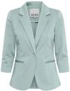 Blusenblazer ICHI "Blazer IHKATE", Damen, Gr. L, blau (ether), Obermaterial: 74%