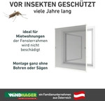 Windhager Insektenschutz-Fensterrahmen "Click & Protect mit Alurahmen,...