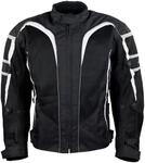 Motorradjacke ROLEFF "RO 607" Gr. S, grau (wei&szlig;, grau), Jacken, S,...