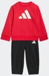 Trainingsanzug ADIDAS SPORTSWEAR "I BL FT JOG 240", M&auml;dchen, Gr. 74, pure ruby,