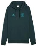 Hoodie PUMA "Manchester City KING Hoodie Herren", Herren, Gr. S, gr&uuml;n terrain